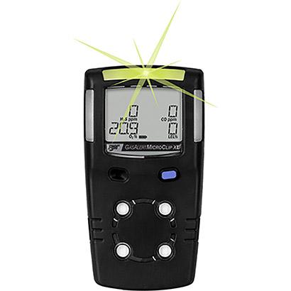 XL Black GASALERTMICROCLIP Series Multi-Gas Detector