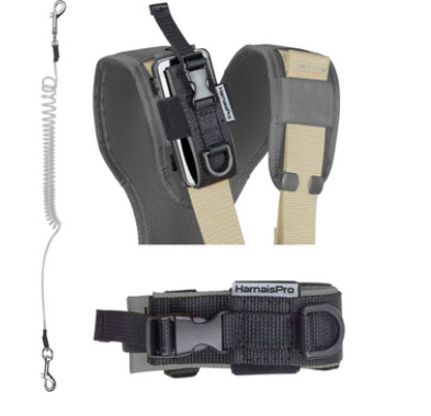 Support radio et téléphone mobile pour harnais HPPM04