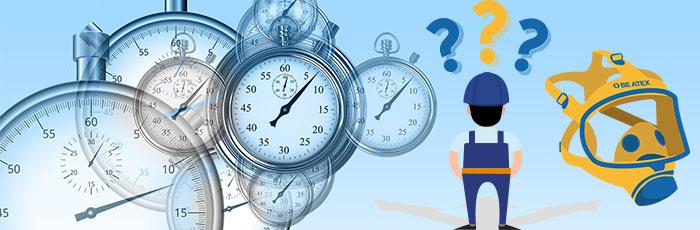 How do you estimate the service life of a respirator?